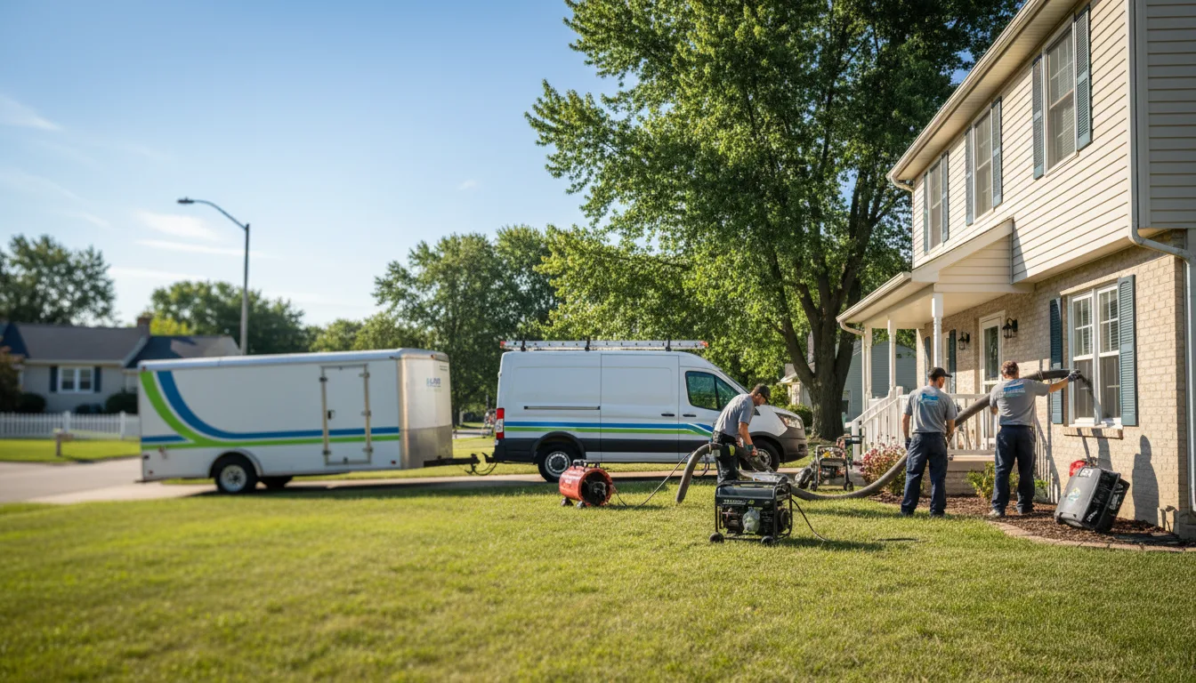 Flooded Basement Restoration And Cleanup With Repair in Whittington, IL near me
